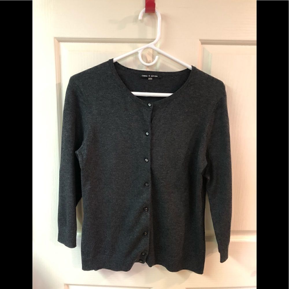 Cable & Gauge cardigan, no size markings, small or medium